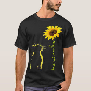 Best Cat Mum Ever Sunflower Mother's Day Gifts For T-Shirt