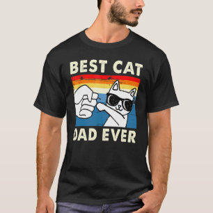Best Cat Mum Ever Vintage Cat  Cool Sunglasses T-Shirt
