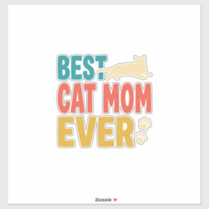Best Cat Mum Ever Vintage Cat Lover Design_1