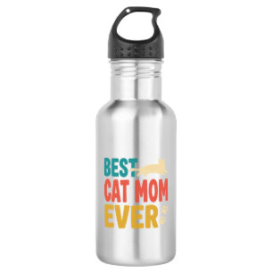 Best Cat Mum Ever Vintage Cat Lover Design_1 532 Ml Water Bottle