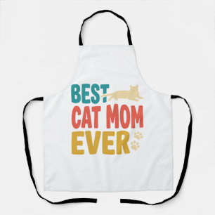 Best Cat Mum Ever Vintage Cat Lover Design_1 Apron