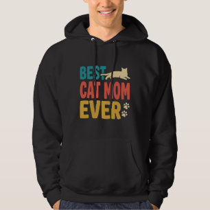 Best Cat Mum Ever Vintage Cat Lover Design_1 Hoodie