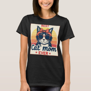 Best Cat Mum Ever Vintage Cats Mum T-Shirt