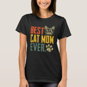 Best Cat Mum Ever Vintage Cute Cat Mummy Mother s T-Shirt