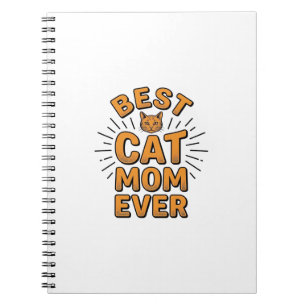 Best Cat Mum Ever Vintage Engraving Design_1 Notebook