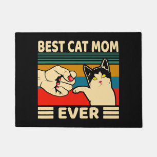 Best Cat Mum Ever Women Vintage Bump Fit Doormat
