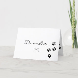 Best Cat Mum in The World Photo Holiday Card