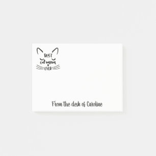Best Cat Mum Kitten Lover Kitty Kitties Black Cat Post-it Notes