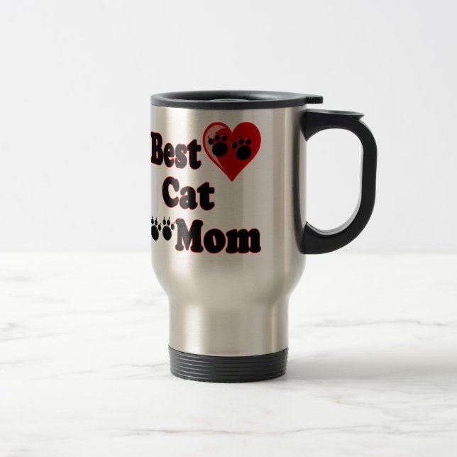 Best Cat Mum Merchandise for Mother's Travel Mug (Right)