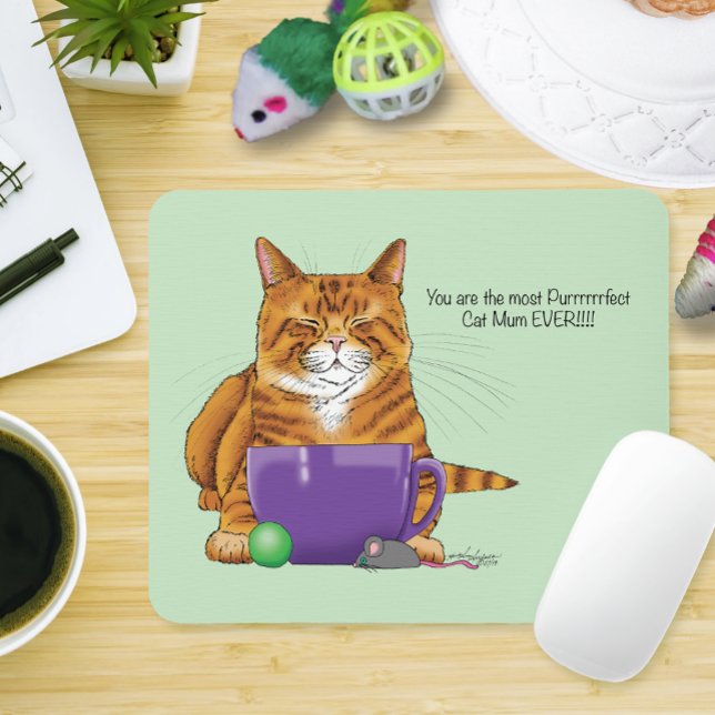 Best Cat Mum Mother's Day Mouse Mat (Creator Uploaded)