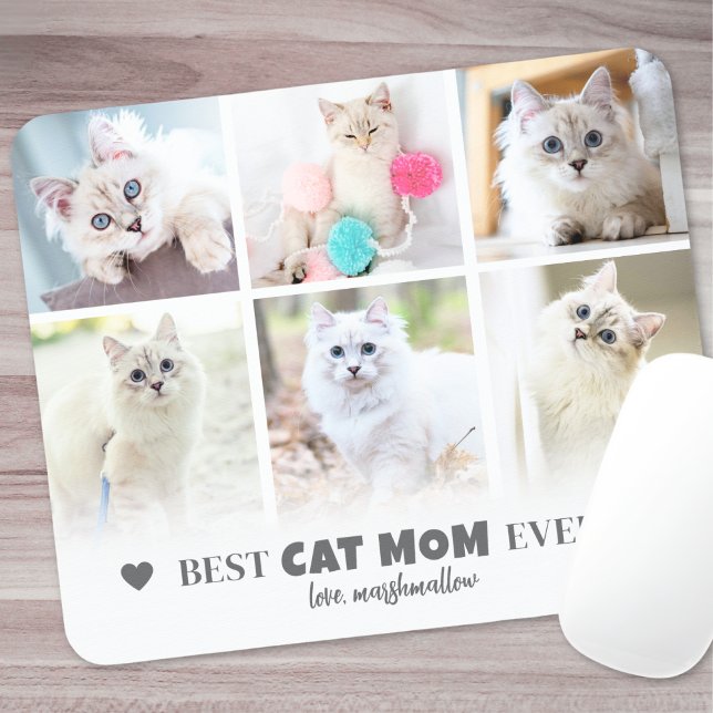 Best Cat Mum Pet Photo Mouse Mat (Best Cat Mom Pet Photo Mouse Pad)