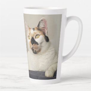 Best Cat Mum Photo Latte Mug