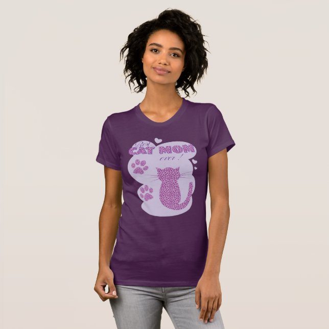 Best Cat Mum Purple T-Shirt (Front Full)