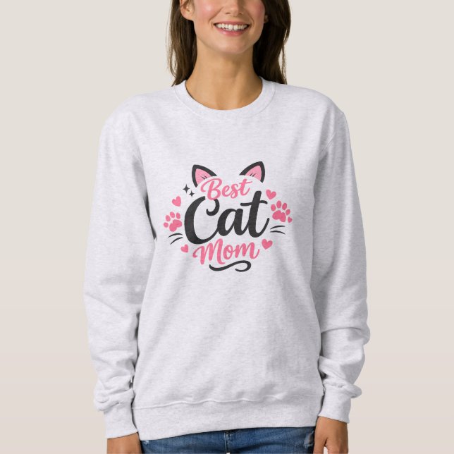 Best Cat Mum Sweatshirt (Front)