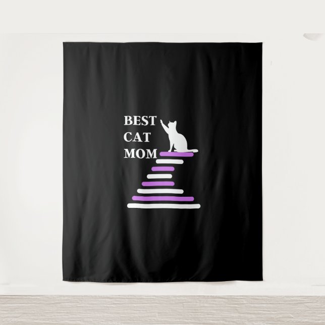 Best Cat Mum    Tapestry (Front)