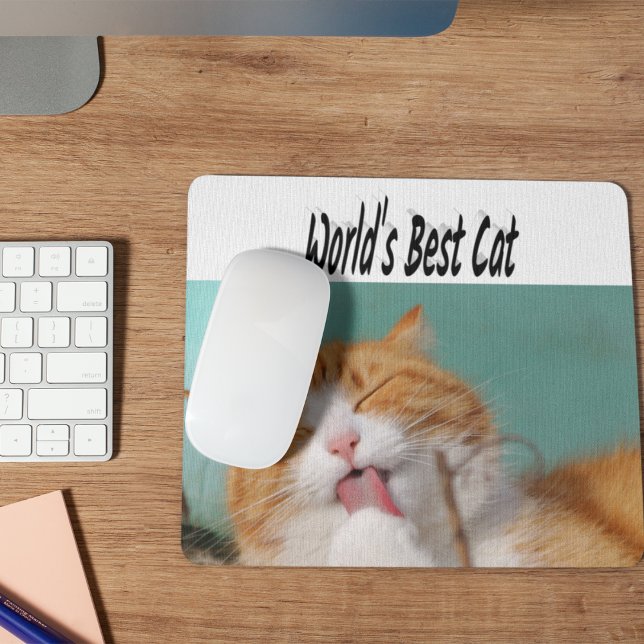 Best Cat Photo  Mouse Mat (Creator Uploaded)