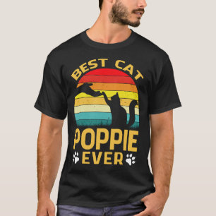 Best Cat POPPIE Ever Retro Vintage T-Shirt