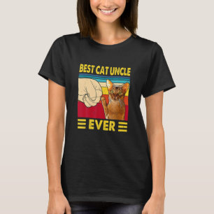 Best Cat Uncle Ever Vintage Bump Fit Father S Day T-Shirt