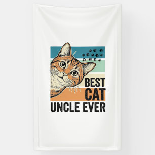 Best Cat Uncle Ever Vintage Cat Lover Design_1 Banner