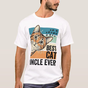 Best Cat Uncle Ever Vintage Cat Lover Design_1 T-Shirt