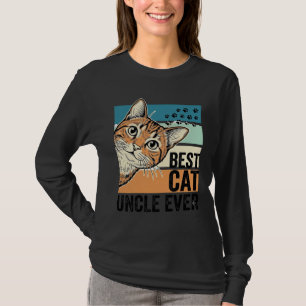 Best Cat Uncle Ever Vintage Cat Lover Design_1 T-Shirt