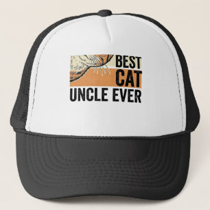 Best Cat Uncle Ever Vintage Cat Lover Design_1 Trucker Hat