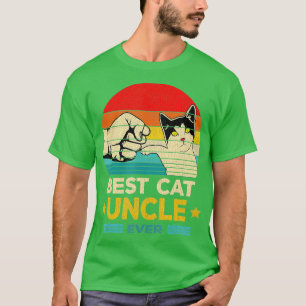 Best Cat Uncle Ever Vintage Cat Uncle Father Day G T-Shirt