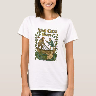 Best Catch Ever – Fishing Tales Mediaeval Meme T-Shirt