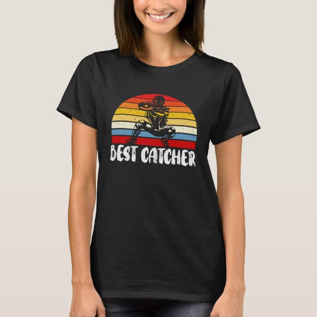 Best Catcher Baseball Player Baseball Coach Sports T-Shirt (Front)
