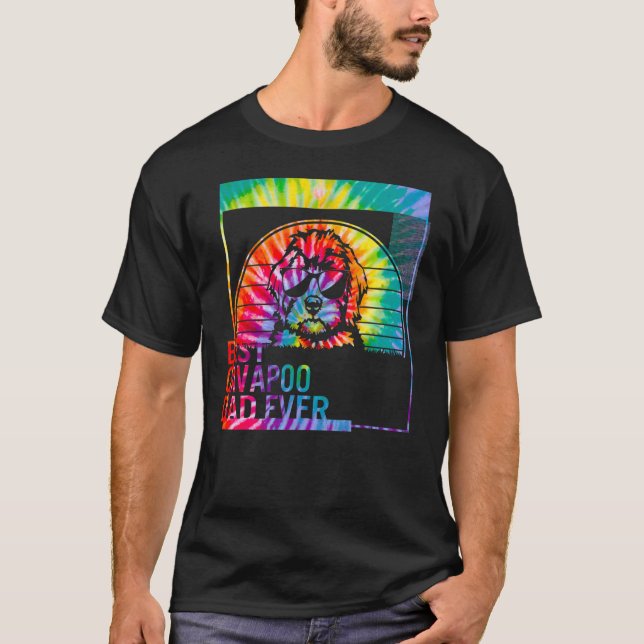 Best Cavapoo Dad Ever dog dad  for men Dog Father  T-Shirt (Front)