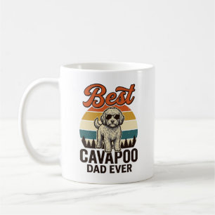 Best Cavapoo Dad Ever Vintage Dog Shirt Design_1 Coffee Mug