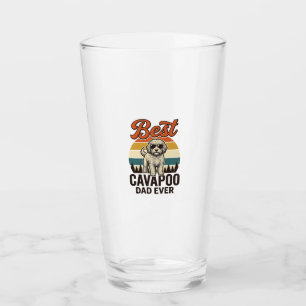 Best Cavapoo Dad Ever Vintage Dog Shirt Design_1 Glass