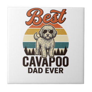 Best Cavapoo Dad Ever Vintage Dog Shirt Design_1 Tile