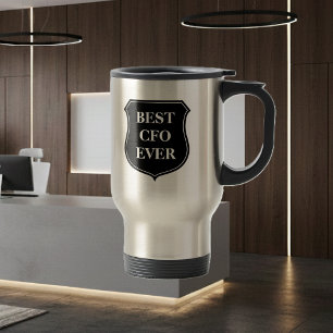 Best CFO ever travel mug with quote