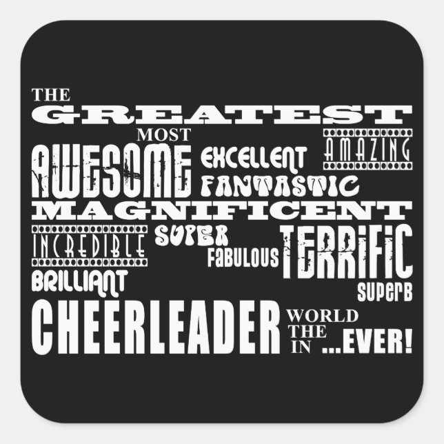 Best Cheerleaders : Greatest Cheerleader Square Sticker (Front)