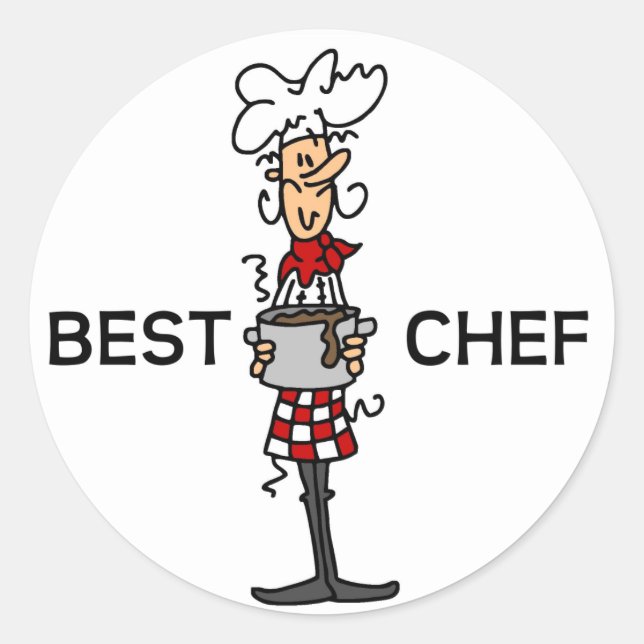 Best Chef Classic Round Sticker (Front)