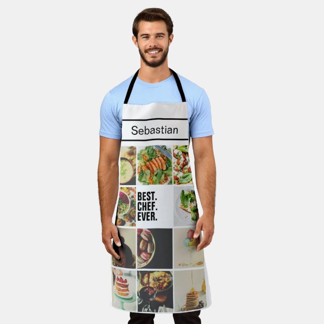 Best Chef Ever Personalised Apron (Worn)