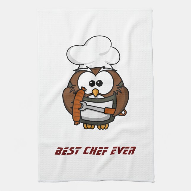 Best chef ever tea towel (Vertical)