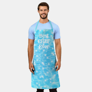 Best Chef Ever water ripples water texture modern Apron