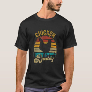 Best Chicken Daddy Vintage Retro 70S Chicken Dad F T-Shirt