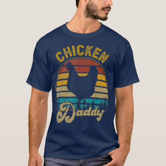 Best Chicken Daddy Vintage Retro 70S Chicken Dad T-Shirt