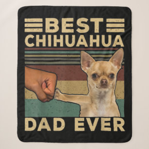 Best Chihuahua Dad Ever Sherpa Blanket