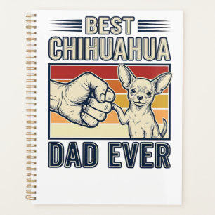 Best Chihuahua Dad Ever Vintage Dog Shirt Design_1 Planner