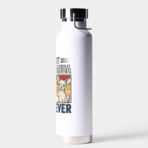 Best Chihuahua Dad Ever Vintage Dog Shirt Design_1 Water Bottle