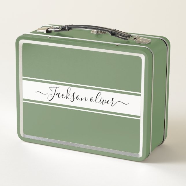 Best children Student Gift  Metal Lunch Box (Back)