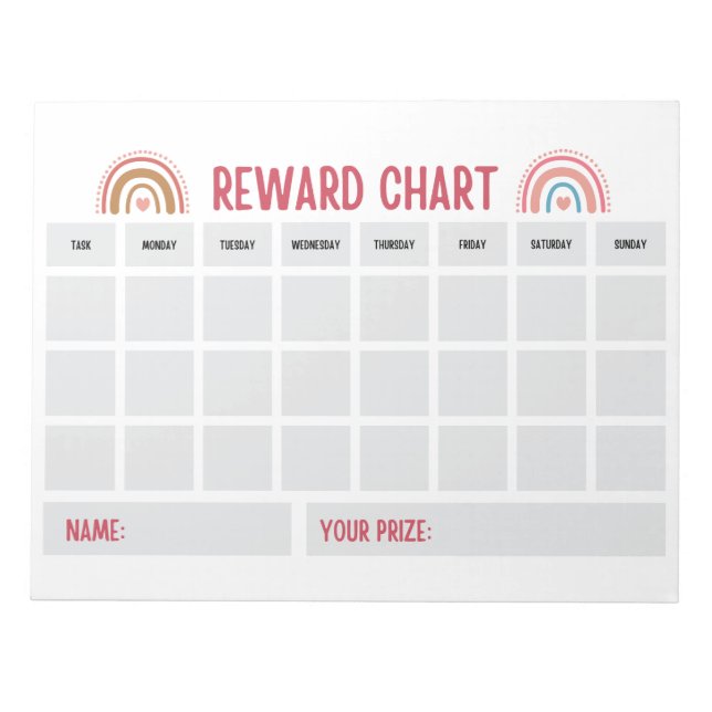 Best children Student reward charts Notepad (Front)