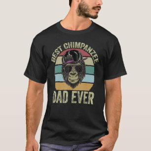 Best Chimpanzee Dad Monkey Chimp Ape Wildlife Chim T-Shirt