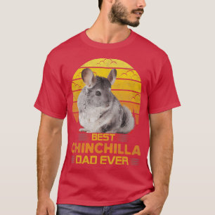 Best Chinchilla Dad Ever Cute Retro Vintage Animal T-Shirt