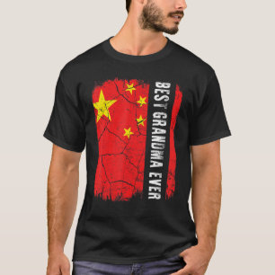Best Chinese Grandma Ever China Flag Mother's Day T-Shirt
