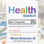 Best Chiropractor Funny Gift  Thank You Card<br><div class="desc">Chiropractor - Customise this funny and humous design with a search form to say they are the BEST.  Making it easy to create a custom gift for your favourite health worker. Simply add a name and occupation.</div>